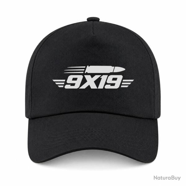 Casquette Tir Sportif - 9�19 - Cartouche - Noir