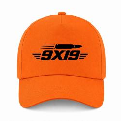Casquette Tir Sportif - 9&times;19 - Cartouche - Orange