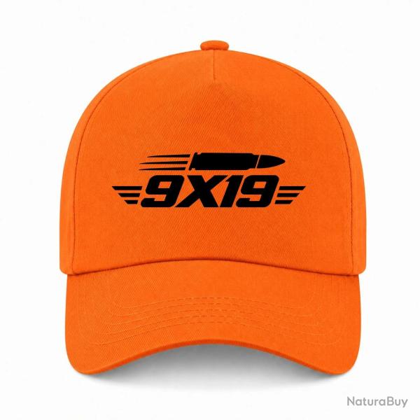 Casquette Tir Sportif - 9�19 - Cartouche - Orange