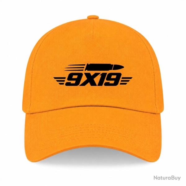 Casquette Tir Sportif - 9�19 - Cartouche - Jaune