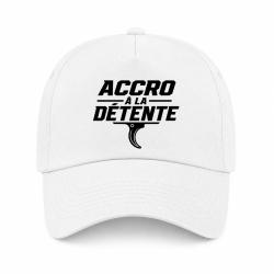 Casquette Tir Sportif - Accro &agrave; la d&eacute;tente - Blanc
