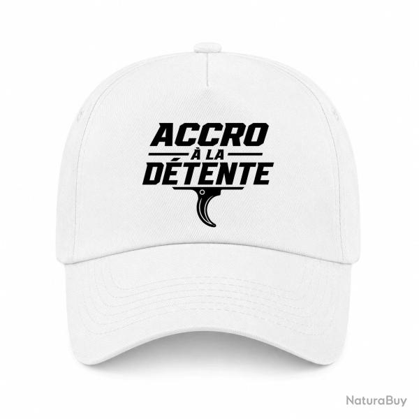 Casquette Tir Sportif - Accro � la d�tente - Blanc