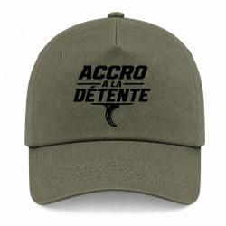 Casquette Tir Sportif - Accro &agrave; la d&eacute;tente - Kaki / Noir