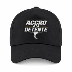 Casquette Tir Sportif - Accro &agrave; la d&eacute;tente - Noir / Orange