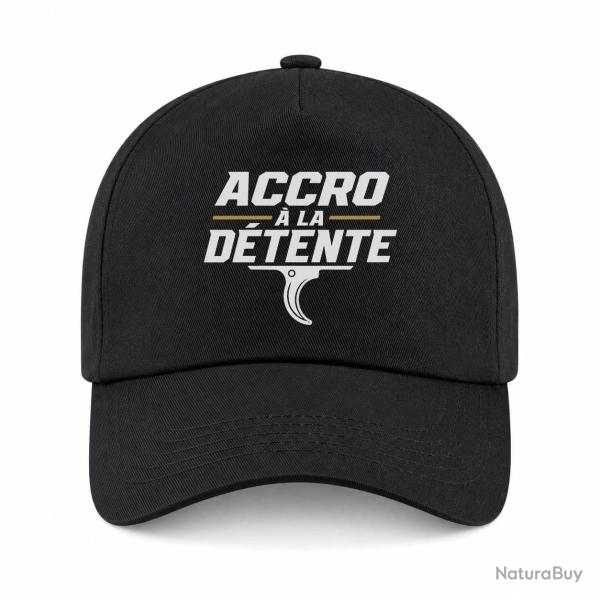 Casquette Tir Sportif - Accro � la d�tente - Noir / Orange