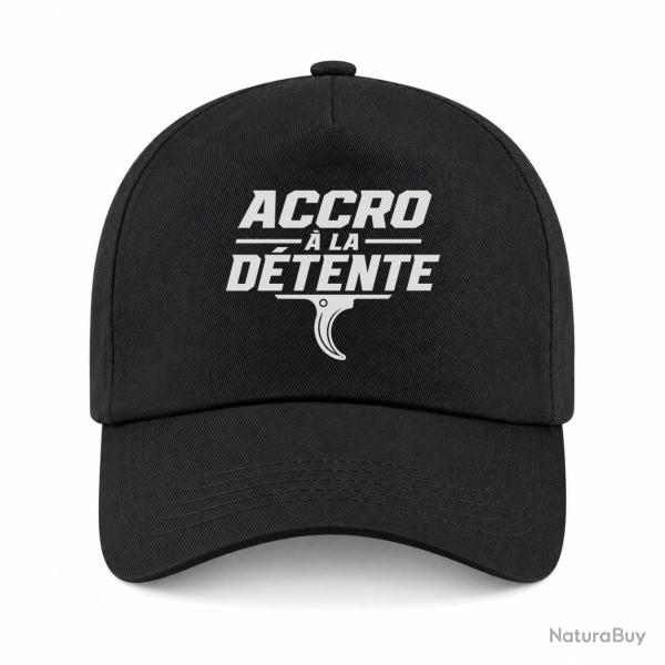Casquette Tir Sportif - Accro � la d�tente - Noir