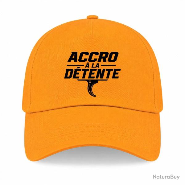 Casquette Tir Sportif - Accro � la d�tente - Jaune