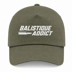 Casquette Tir Sportif - Balistique Addict - Kaki / Blanc