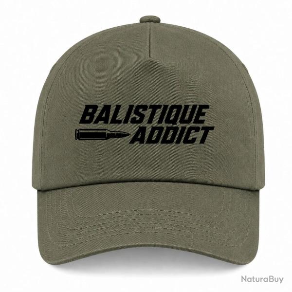 Casquette Tir Sportif - Balistique Addict - Kaki / Noir