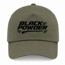 Casquette Tir Sportif - Black Powder - Fusil &agrave; silex - Kaki / Noir