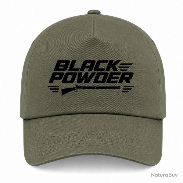 Casquette Tir Sportif - Black Powder - Fusil � silex - Kaki / Noir