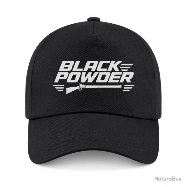 Casquette Tir Sportif - Black Powder - Fusil � silex - Noir