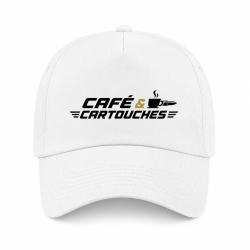 Casquette Tir Sportif - Caf&eacute; et cartouches - Blanc / Orange