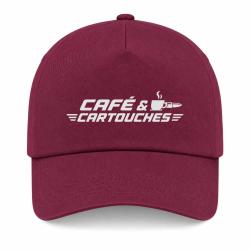 Casquette Tir Sportif - Caf&eacute; et cartouches - Bordeaux
