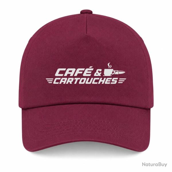 Casquette Tir Sportif - Caf� et cartouches - Bordeaux