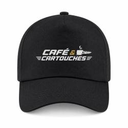Casquette Tir Sportif - Caf&eacute; et cartouches - Noir / Orange