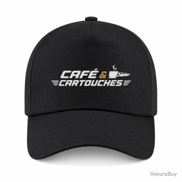 Casquette Tir Sportif - Caf� et cartouches - Noir / Orange