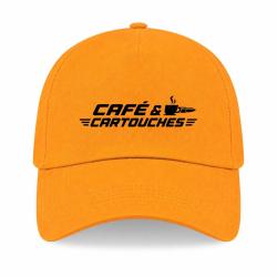 Casquette Tir Sportif - Caf&eacute; et cartouches - Jaune