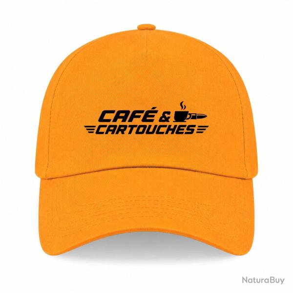Casquette Tir Sportif - Caf� et cartouches - Jaune
