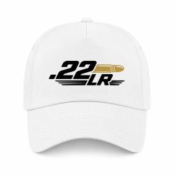 Casquette Tir Sportif - Calibre .22 LR - Blanc / Orange