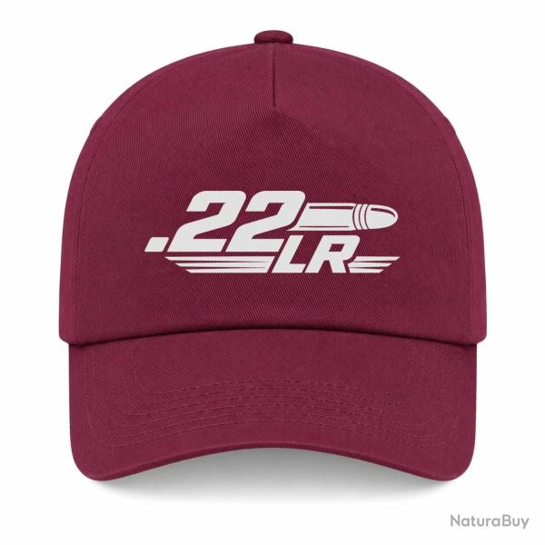 Casquette Tir Sportif - Calibre .22 LR - Bordeaux