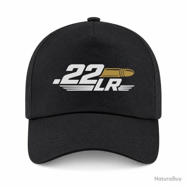 Casquette Tir Sportif - Calibre .22 LR - Noir / Orange