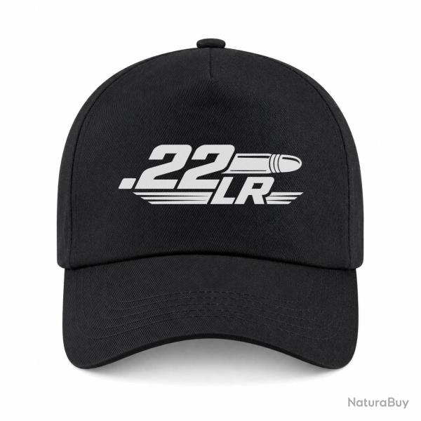 Casquette Tir Sportif - Calibre .22 LR - Noir