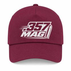 Casquette Tir Sportif - Calibre .357 Mag - Bordeaux