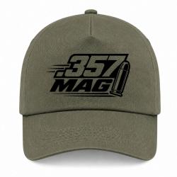 Casquette Tir Sportif - Calibre .357 Mag - Kaki / Noir