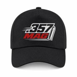Casquette Tir Sportif - Calibre .357 Mag - Noir / Orange