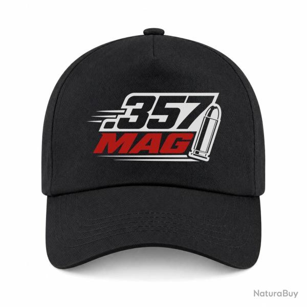 Casquette Tir Sportif - Calibre .357 Mag - Noir / Orange