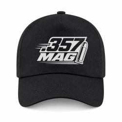 Casquette Tir Sportif - Calibre .357 Mag - Noir