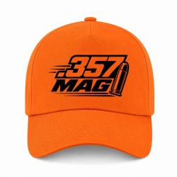 Casquette Tir Sportif - Calibre .357 Mag - Orange