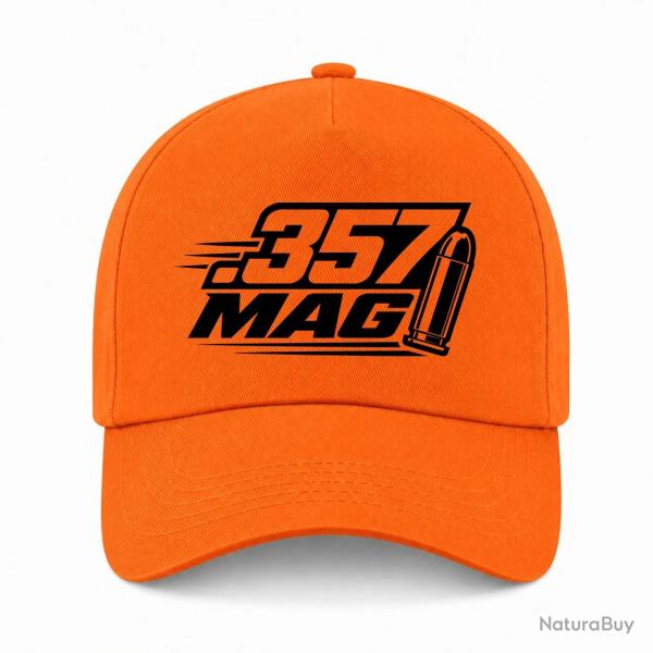 Casquette Tir Sportif - Calibre .357 Mag - Orange