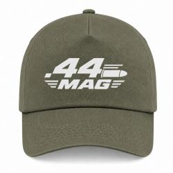 Casquette Tir Sportif - Calibre .44 Mag - Kaki / Blanc