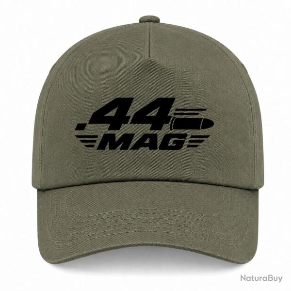 Casquette Tir Sportif - Calibre .44 Mag - Kaki / Noir