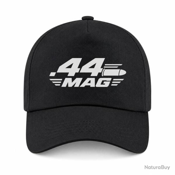 Casquette Tir Sportif - Calibre .44 Mag - Noir