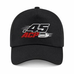 Casquette Tir Sportif - Calibre .45 ACP - Noir / Orange