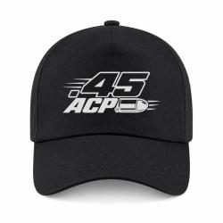 Casquette Tir Sportif - Calibre .45 ACP - Noir