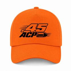 Casquette Tir Sportif - Calibre .45 ACP - Orange