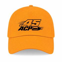 Casquette Tir Sportif - Calibre .45 ACP - Jaune