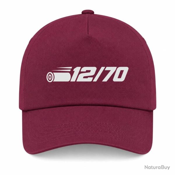 Casquette Tir Sportif - Calibre 12 - 12-70 - Bordeaux