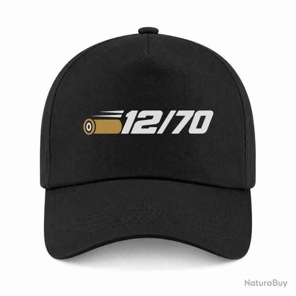 Casquette Tir Sportif - Calibre 12 - 12-70 - Noir / Orange