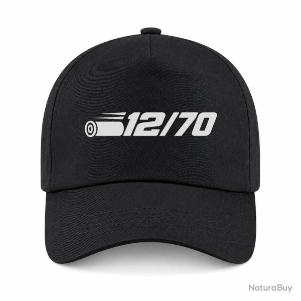 Casquette Tir Sportif - Calibre 12 - 12-70 - Noir
