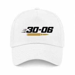 Casquette Tir Sportif - Calibre 30-06 - Blanc / Orange