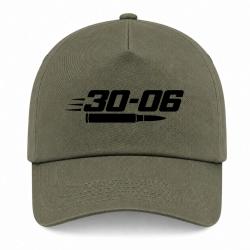 Casquette Tir Sportif - Calibre 30-06 - Kaki / Noir