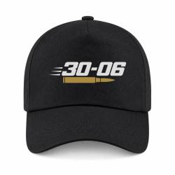 Casquette Tir Sportif - Calibre 30-06 - Noir / Orange
