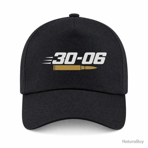 Casquette Tir Sportif - Calibre 30-06 - Noir / Orange
