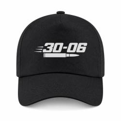 Casquette Tir Sportif - Calibre 30-06 - Noir
