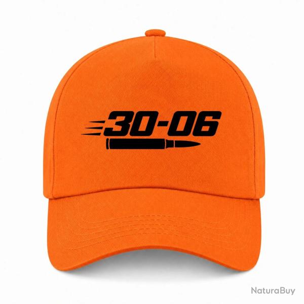 Casquette Tir Sportif - Calibre 30-06 - Orange
